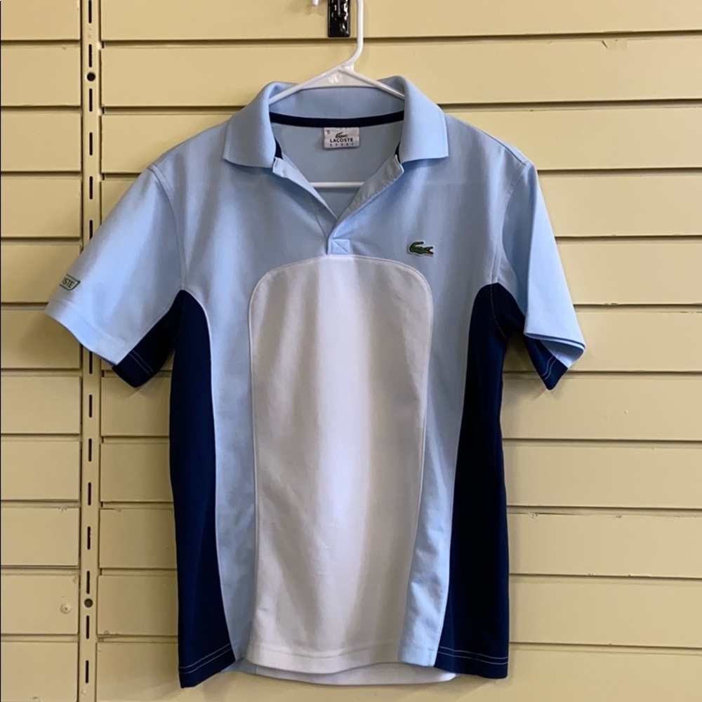 Lacoste Sport 100% Polyester Collared Polo Shirt